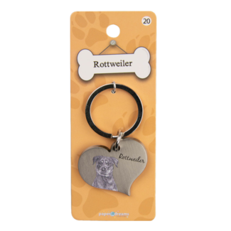 Paper Dreams Sleutelhanger - Hond - Rottweiler - Metaal
