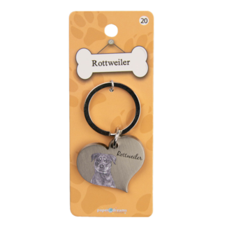 Paperdreams Sleutelhanger - Hond - Rottweiler - Metaal