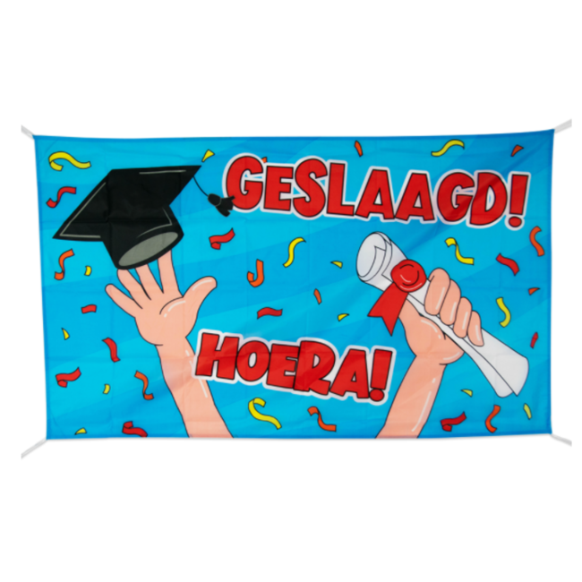 Paperdreams Vlag - Geslaagd - 150x90cm