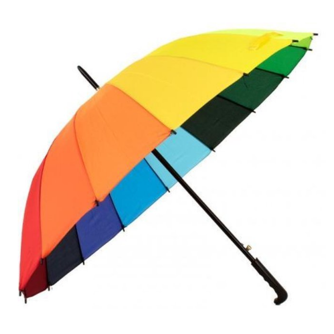 PartyXplosion Paraplu - Regenboog - Voor volwassenen