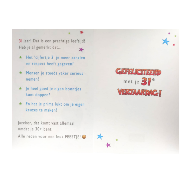 Artige Kaart - That funny age - 31 jaar - TFA039