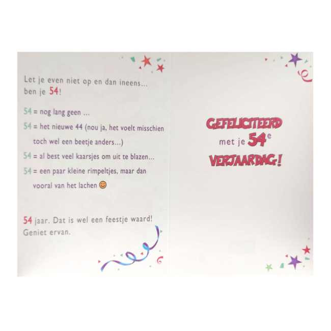Artige Kaart - That funny age - 54 jaar - TFA067