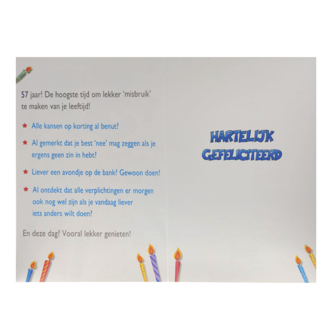 Artige Kaart - That funny age - 57 jaar - TFA070