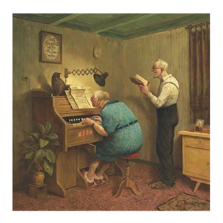 Comello Kaart - Zoals de oude zongen - Marius van Dokkum - 15x15cm