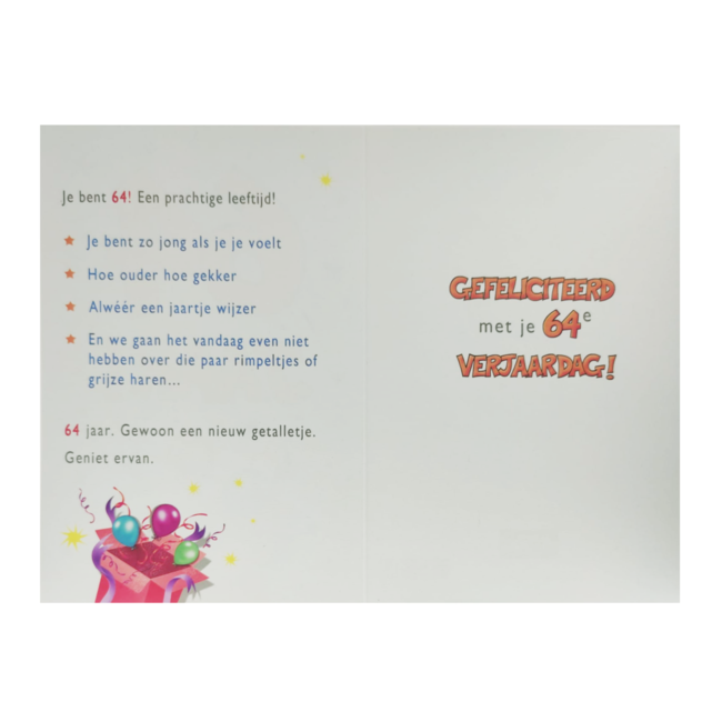 Artige Kaart - That funny age - 64 jaar -TFA079