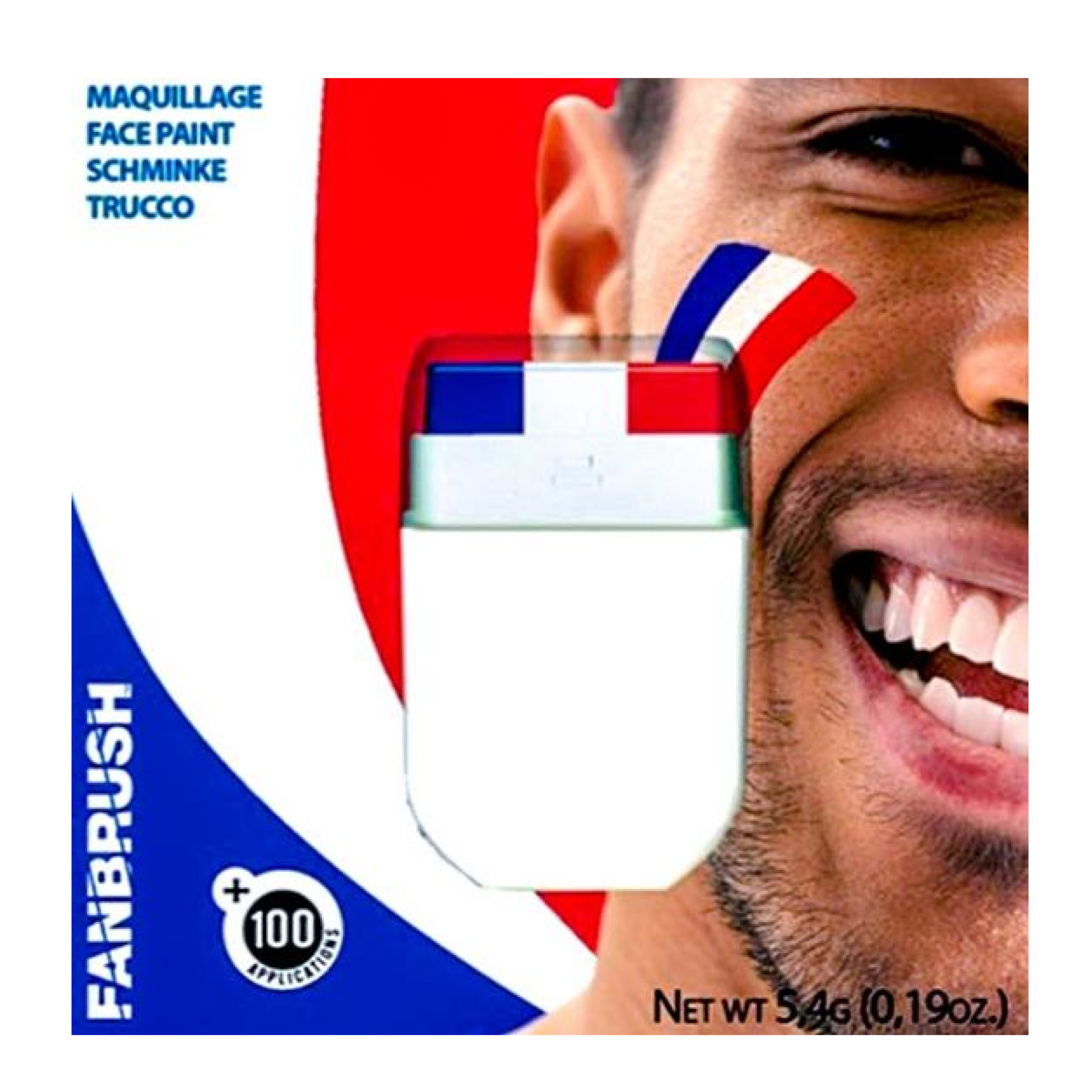 Schminkstift - Nederlandse vlag - Rood, wit, blauw - 4,8gr