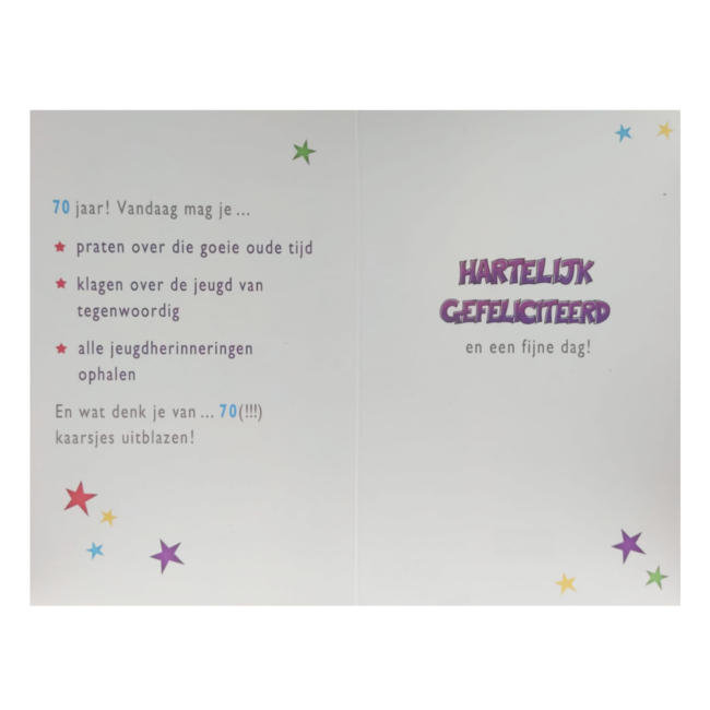 Artige Kaart - That funny age - 70 jaar - TFA087