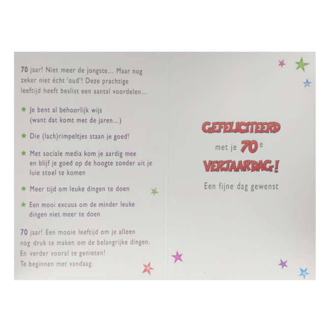 Artige Kaart - That funny age - 70 jaar - TFA088