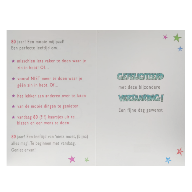 Artige Kaart - That funny age - 80 jaar -  TFA100