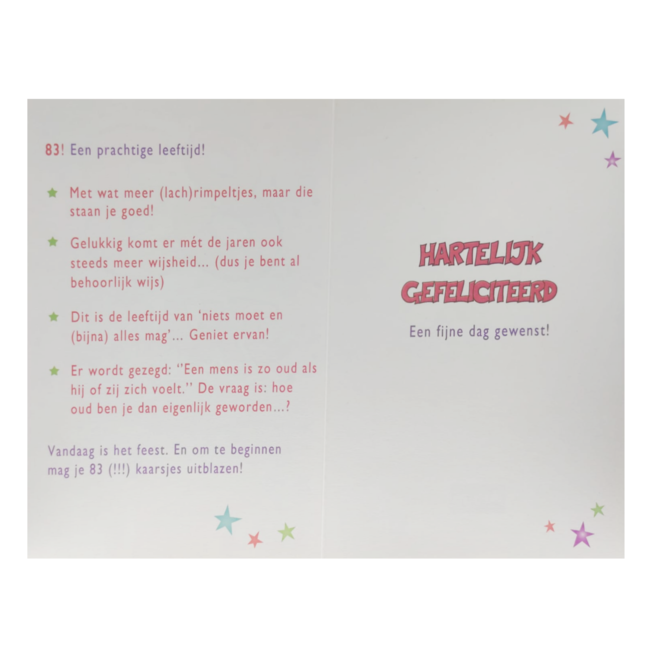 Artige Kaart - That funny age - 83 jaar - TFA104