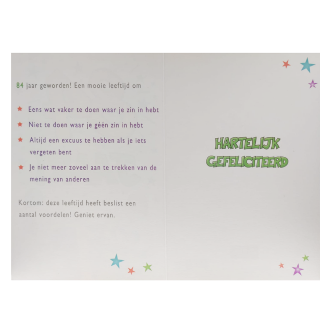 Artige Kaart - That funny age - 84 jaar - TFA105