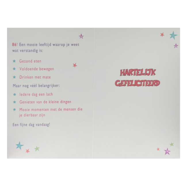 Artige Kaart - That funny age - 86 jaar - AT1047-B