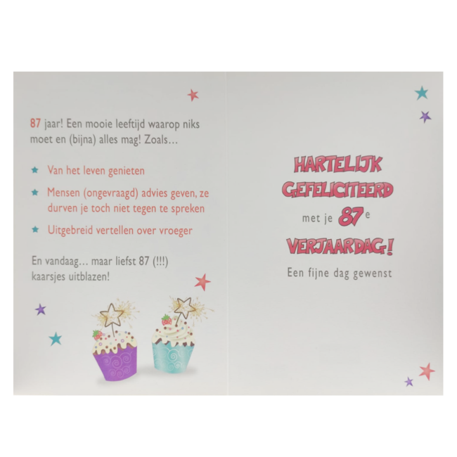 Artige Kaart - That funny age - 87 jaar - AT1047-C