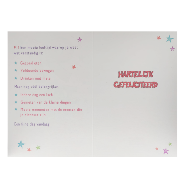 Artige Kaart - That funny age - 91 jaar - TFA114
