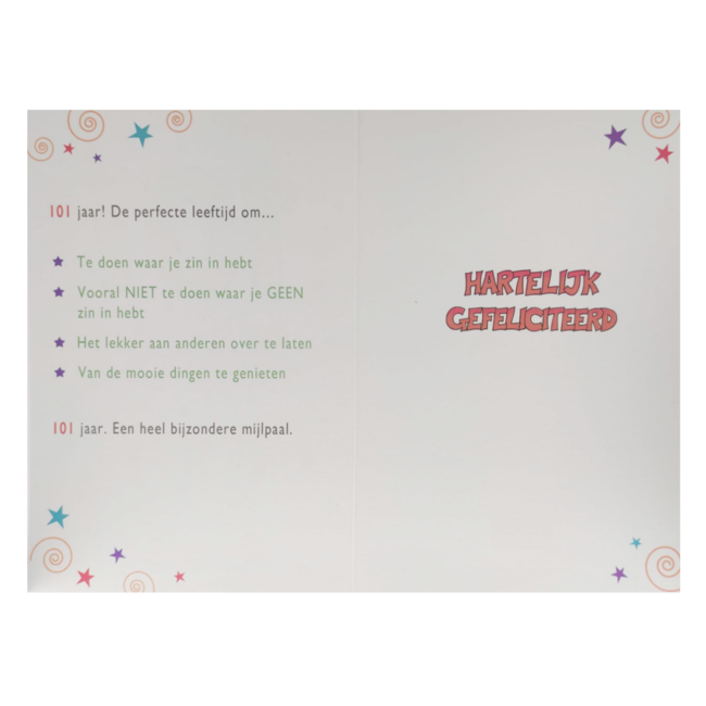 Artige Kaart - That funny age - 101 jaar - AT1050