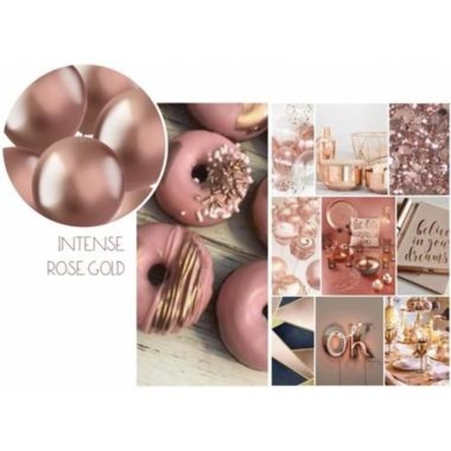 Folat Ballonnen - Roségoud - Intense - Metallic - 33cm - 10st.**