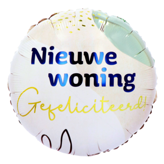 Folat Folieballon - Nieuwe woning gefeliciteerd - 45 cm - Zonder vulling