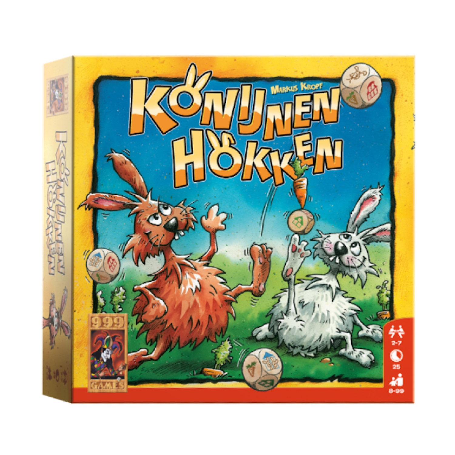 Spel - Dobbelspel - Konijnenhokken - 8+