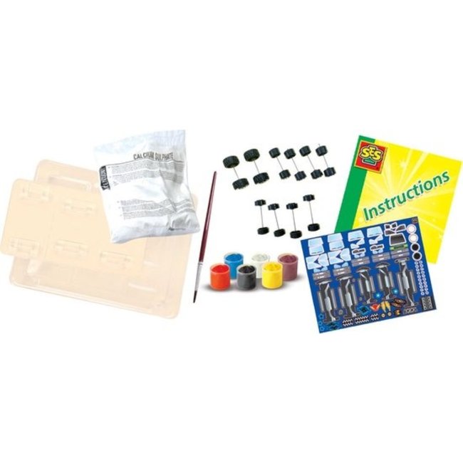 SES Knutselen - Gieten en schilderen - Auto's