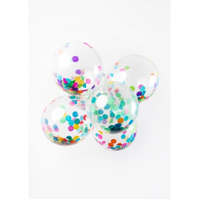 Globos Ballonnen - Confetti - Bont - 30cm - 6st.