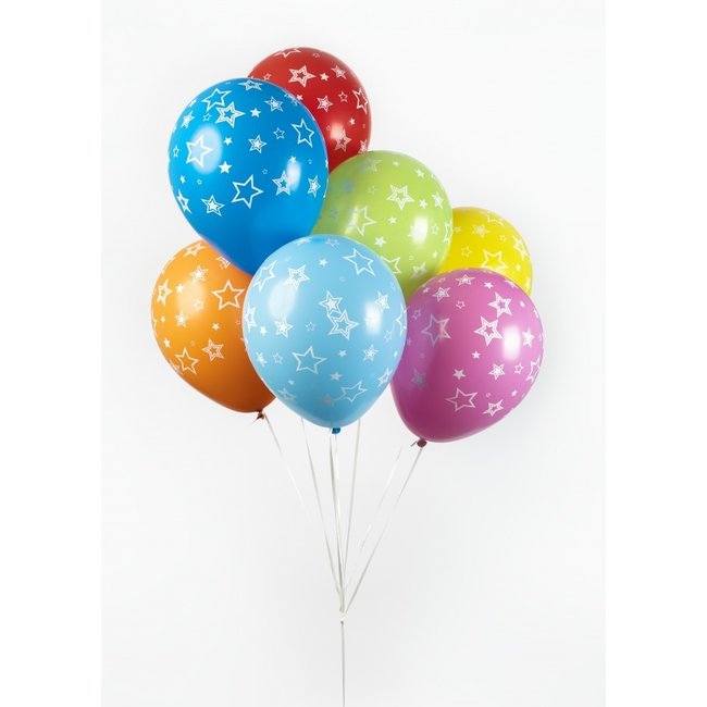 Globos Ballonnen - Met sterren - 30cm - 8st.