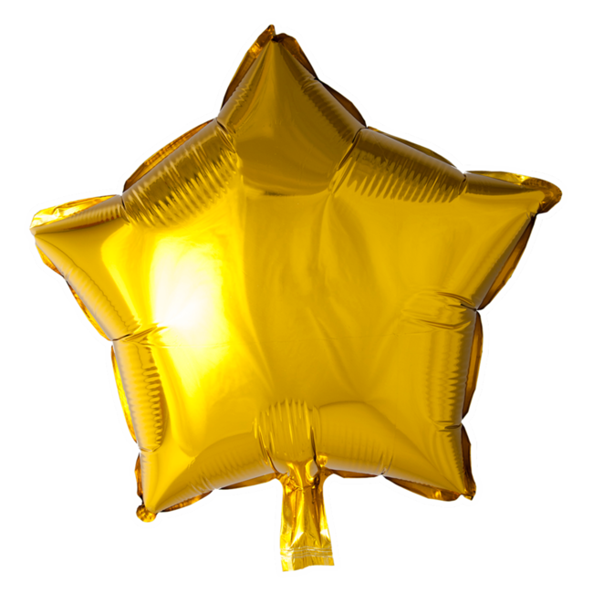 Folieballon - Ster - Goud - 45cm - Zonder vulling