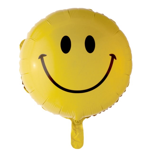 Folieballon - Smiley - Basic - 46cm- Zonder vulling