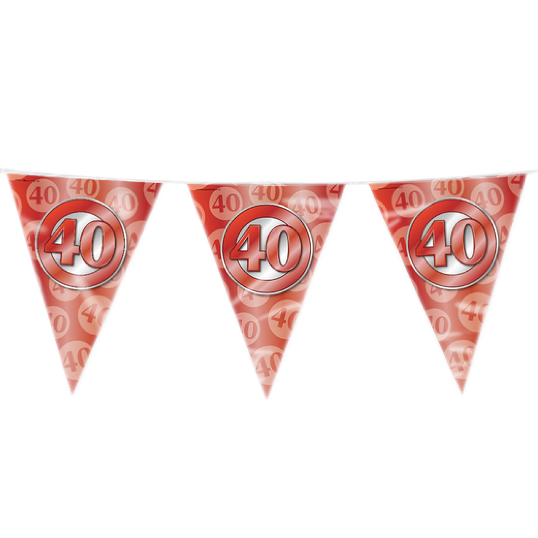 Vlaggenlijn - 40 jaar - Jubileum - Dubbelzijdig - 10m