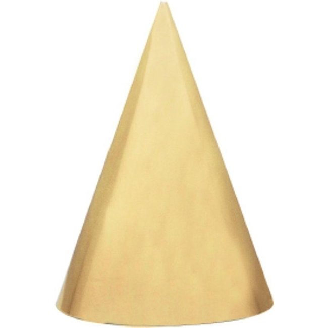 Haza-Witbaard Hoedjes - Punthoedjes - Goud - Karton - 6st.