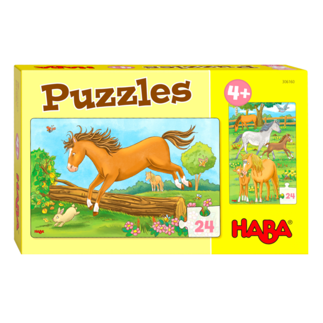 Haba Puzzel - Paarden - 2x24st. - 4+