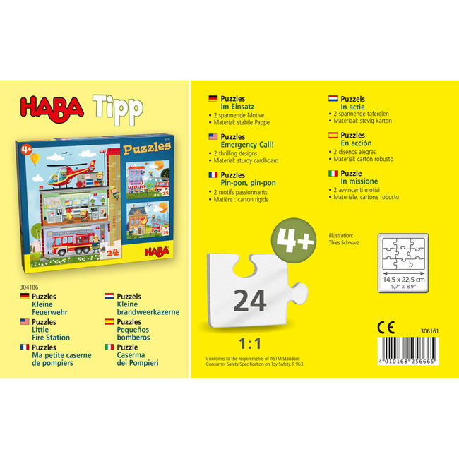 Haba Puzzel - In actie - 2x24st. - 4+
