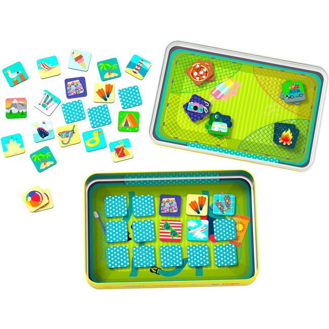 Haba Spel - Reisspel - Vakantiememo - Magnetisch - In blik - 3+