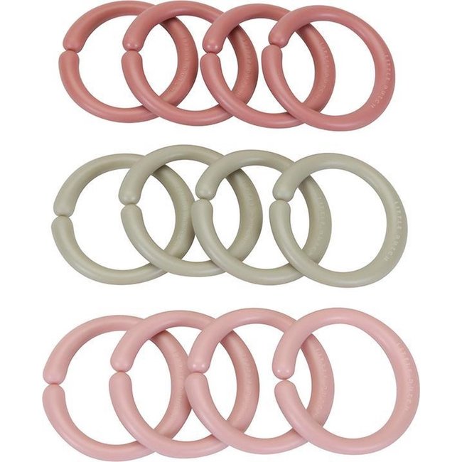 Little Dutch Speelgoedringen - Little loops - Roze - 12st. - Little Dutch