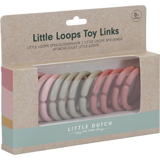 Little Dutch Speelgoedringen - Little loops - Roze - 12st. - Little Dutch