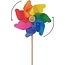 Windmolen - Regenboog - Kunststof - 21x58cm - Met houten stok - 1st.