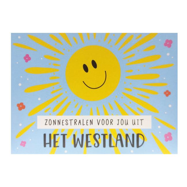 Artige Kaart - Groeten uit - Zonnestralen voor jou uit het Westland - GRD009