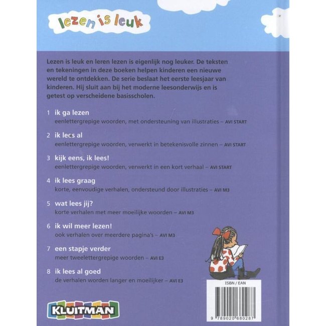 Kluitman Boek - Lezen is leuk - Ik lees al goed -  AVI E3
