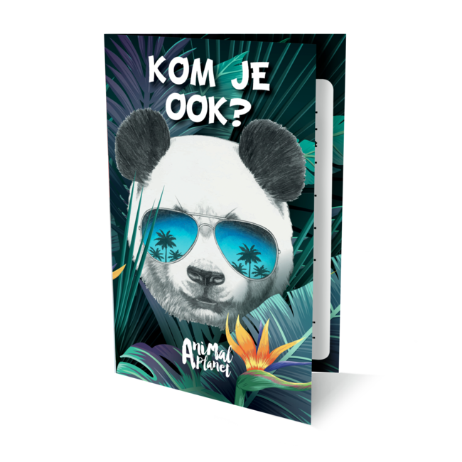 Interstat Uitnodigingskaarten - Panda - 6st.