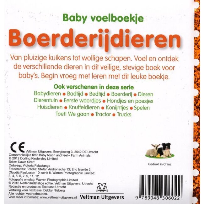 Veltman Boek - Baby voelboekje - Boerderijdieren