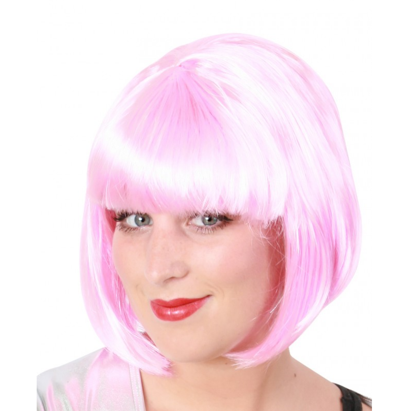 Pruik - Zacht roze - Bobline