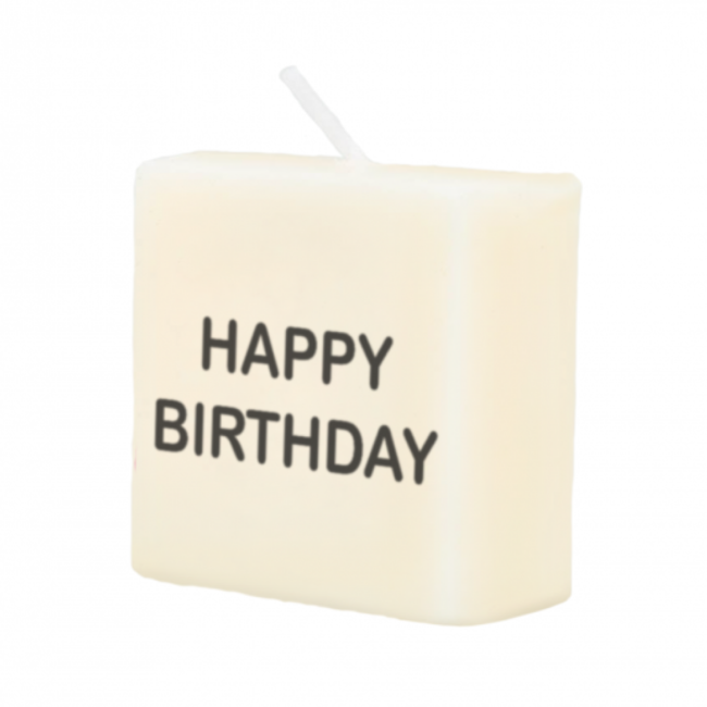 Paperdreams Cijfer- / letterkaarsje - Scrabble - Happy Birthday