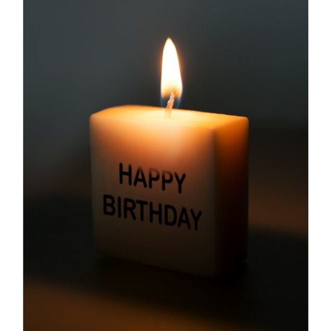 Paperdreams Cijfer- / letterkaarsje - Scrabble - Happy Birthday