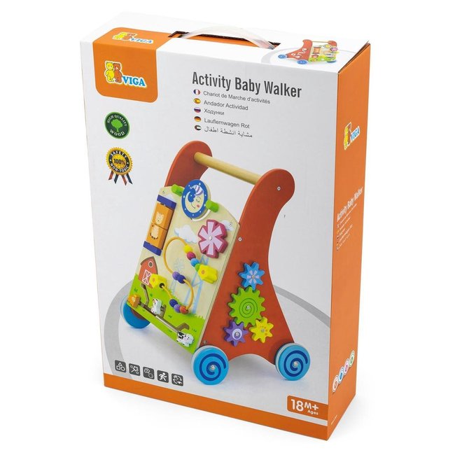 Babywalker - Loop / duwwagen - Met activiteiten - Rood