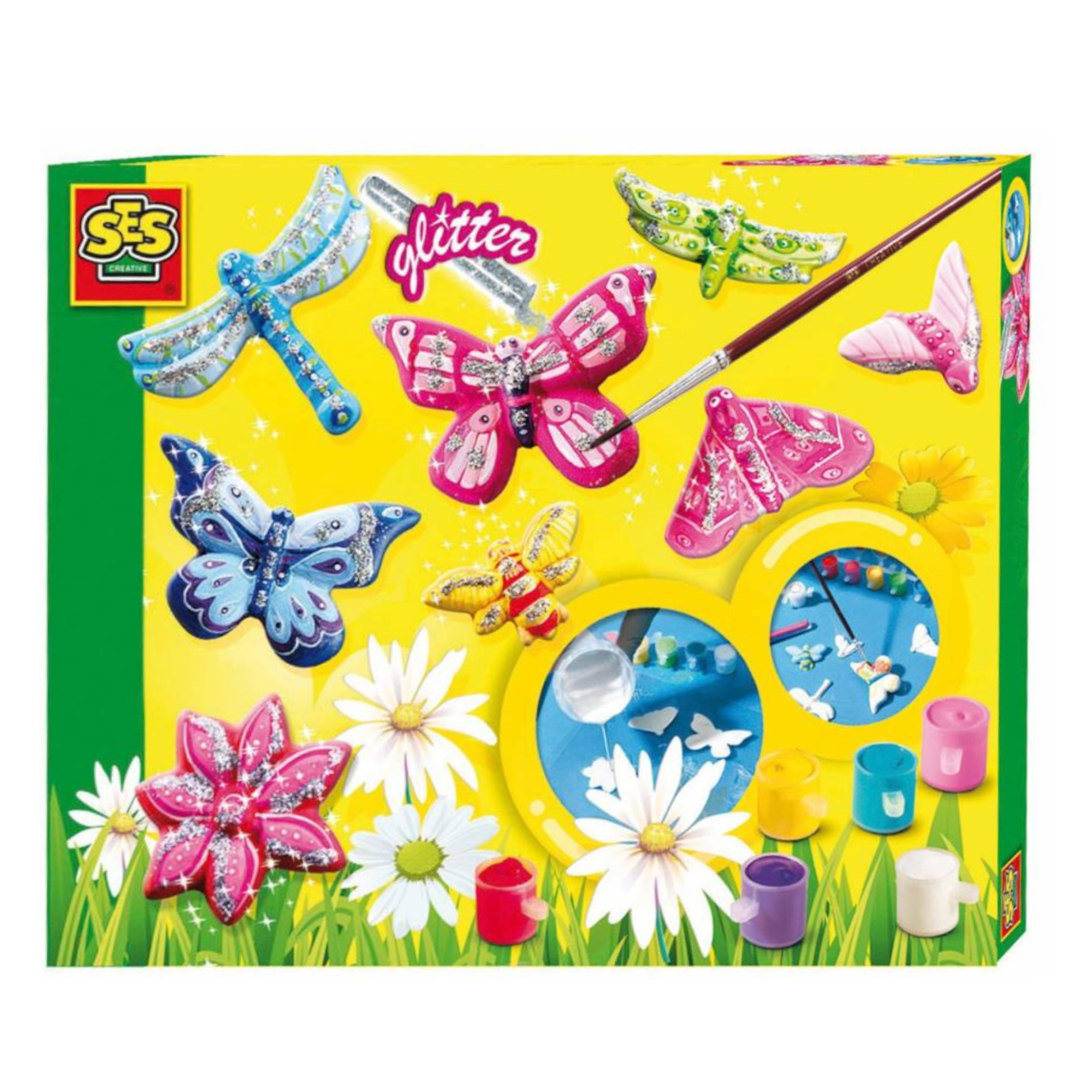 Knutselen - Gips gieten & schilderen - Vlinders - Glitter