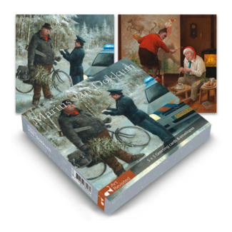 Comello Kaarten - Kerst - Marius van Dokkum - Politie & oliebol - 10st.