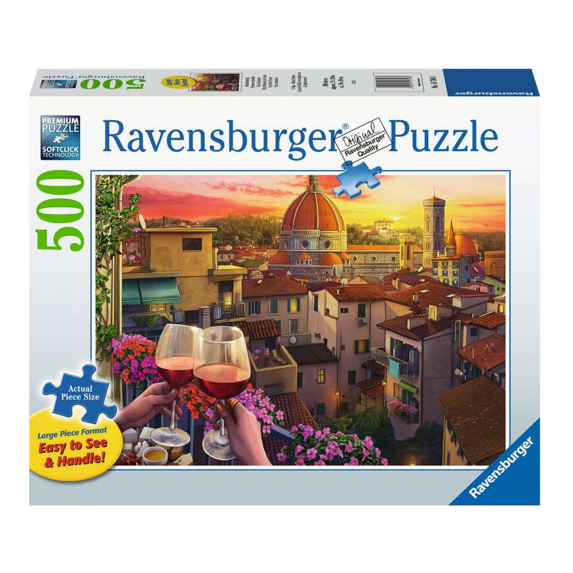 Puzzel - Wijn drinken op het terras - 500st.