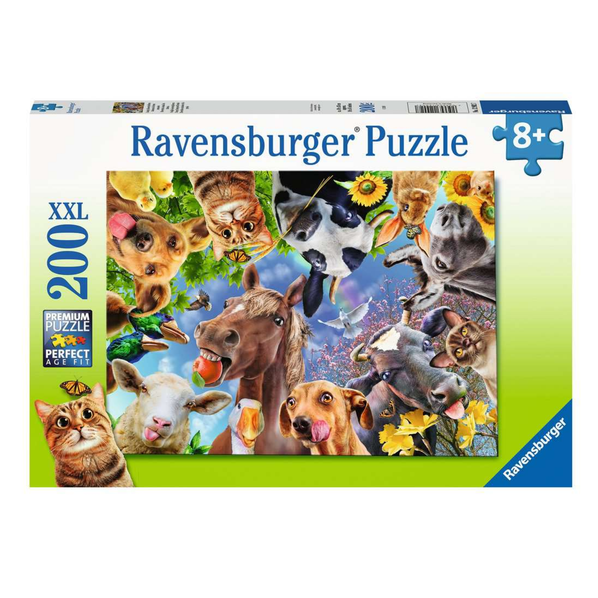Puzzel - Vrolijke boerderijdieren - 200st. XXL