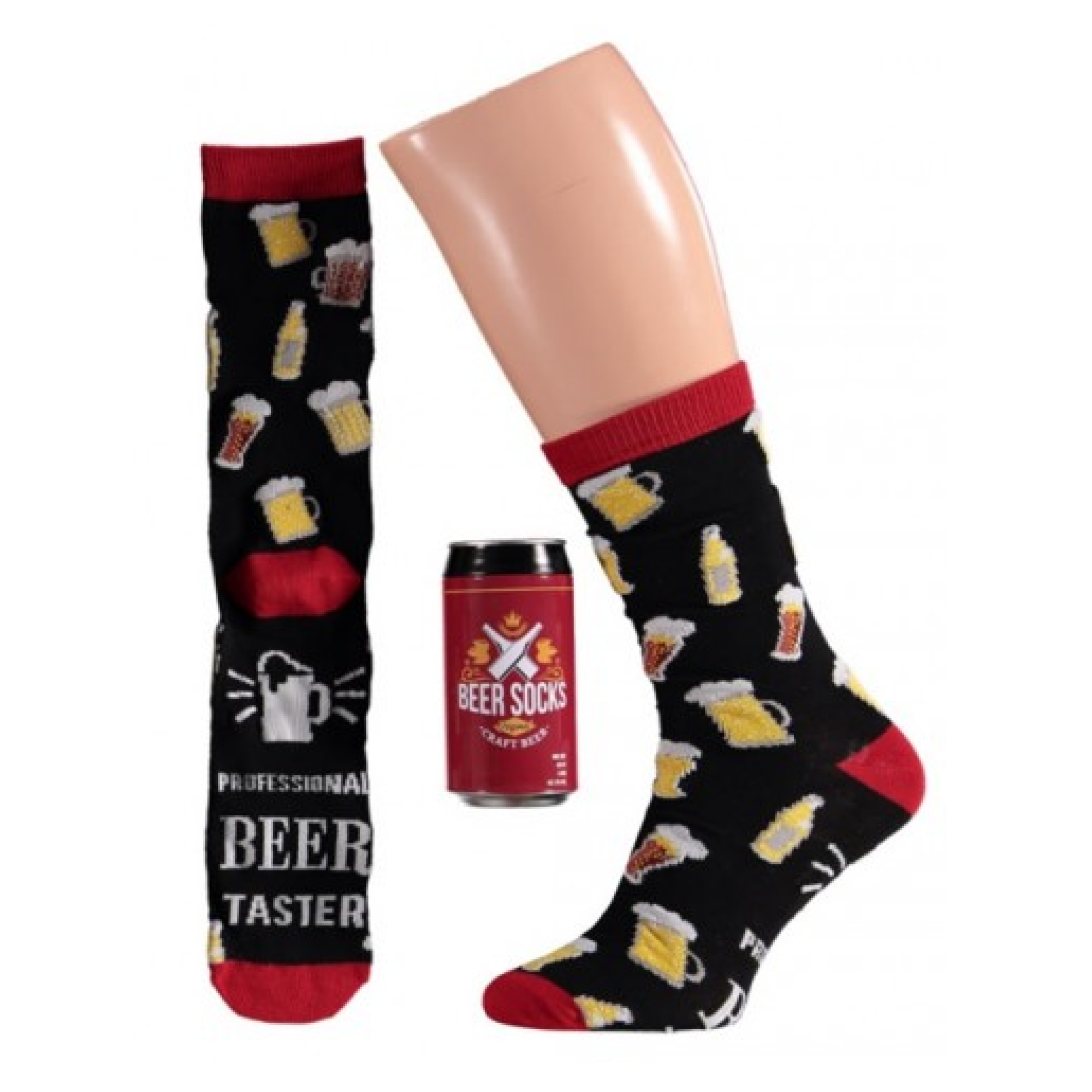 Sokken - Bier - Verpakt in bierblikje - 1st. - Willekeurig geleverd