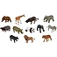 Speelfiguren - Mini - Wilde dieren - 7 tot 11cm - 12st. - 3+