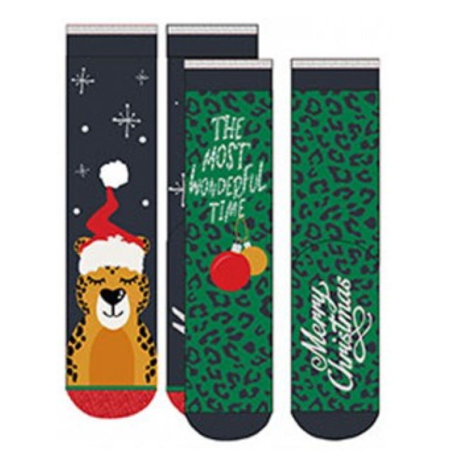 PartyXplosion Sokken - Kerstsokken - 2 Paar - Willekeurig geleverd - mt.36/41